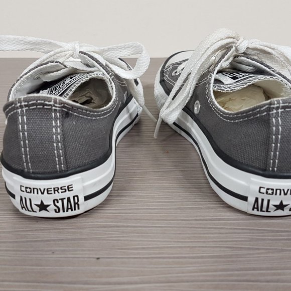 Converse Kids Chuck Taylor All Star Core Low-Top Sneakers Grey Size 12 (4-10 yr) - Picture 5 of 10
